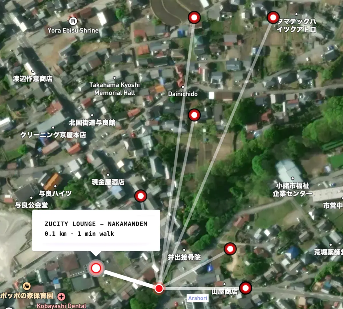 ZuCityご近所の地図 ── 家も会場も歩いてすぐの距離に
